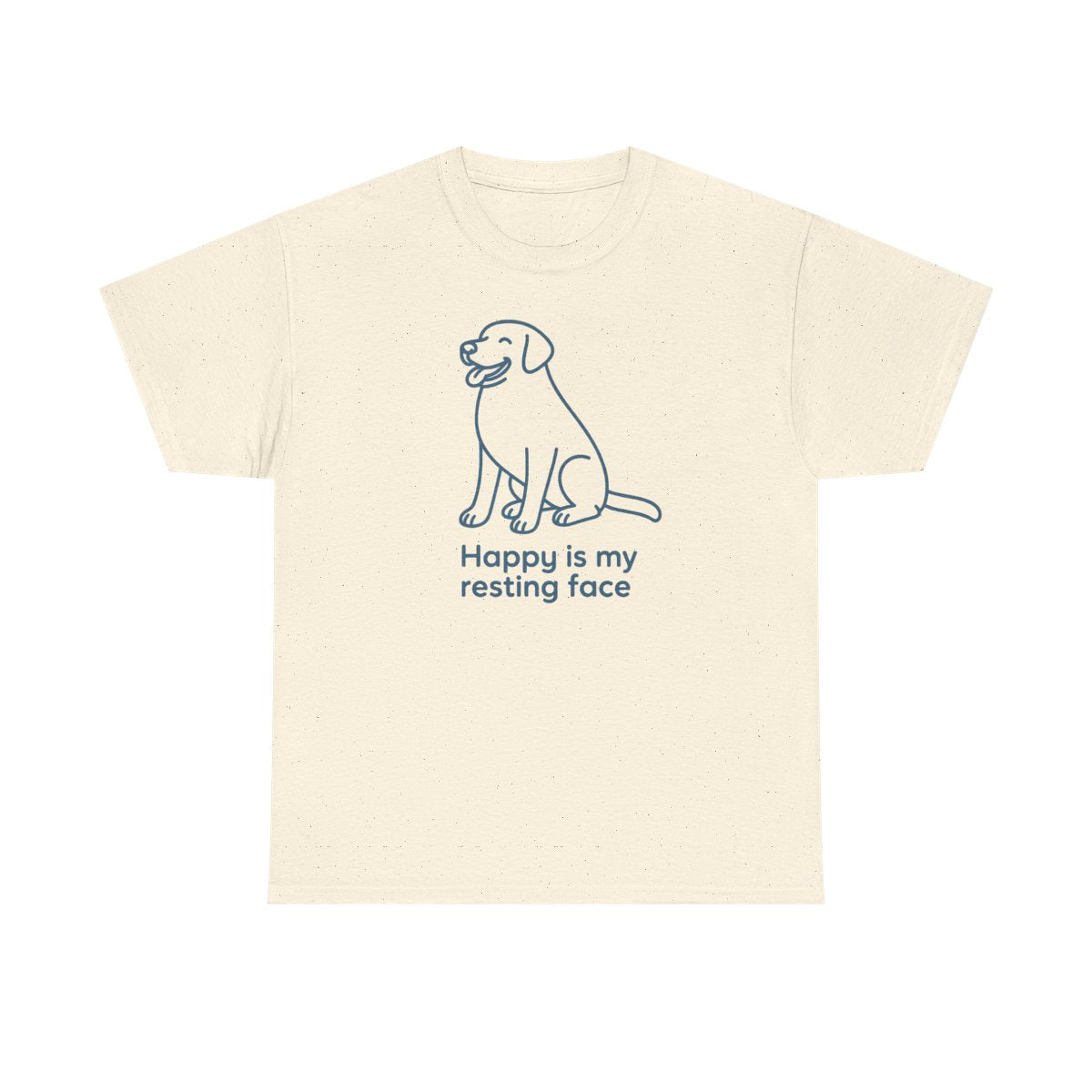 Happy Is My Resting Face - Funny Black Lab T-shirt