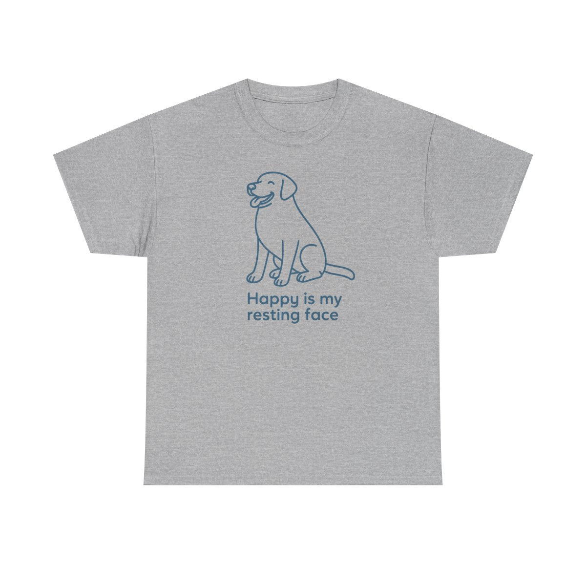 Happy Is My Resting Face - Funny Black Lab T-shirt