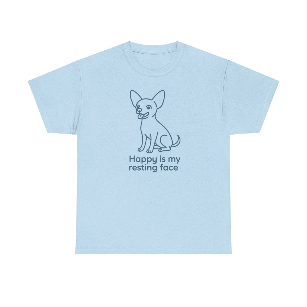 Happy Is My Resting Face - Funny Chihuahua t-shirt, view 5