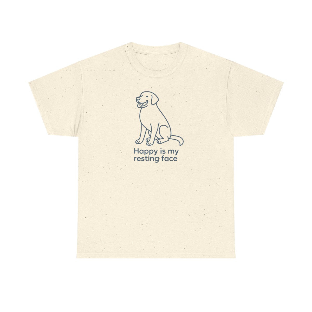 Happy Is My Resting Face - Funny Chocolate Lab T-shirt