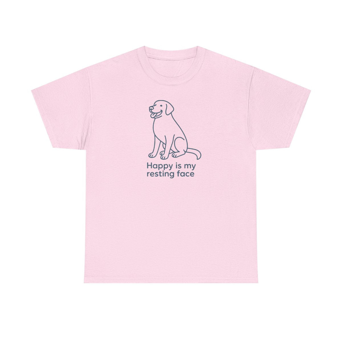 Happy Is My Resting Face - Funny Chocolate Lab T-shirt