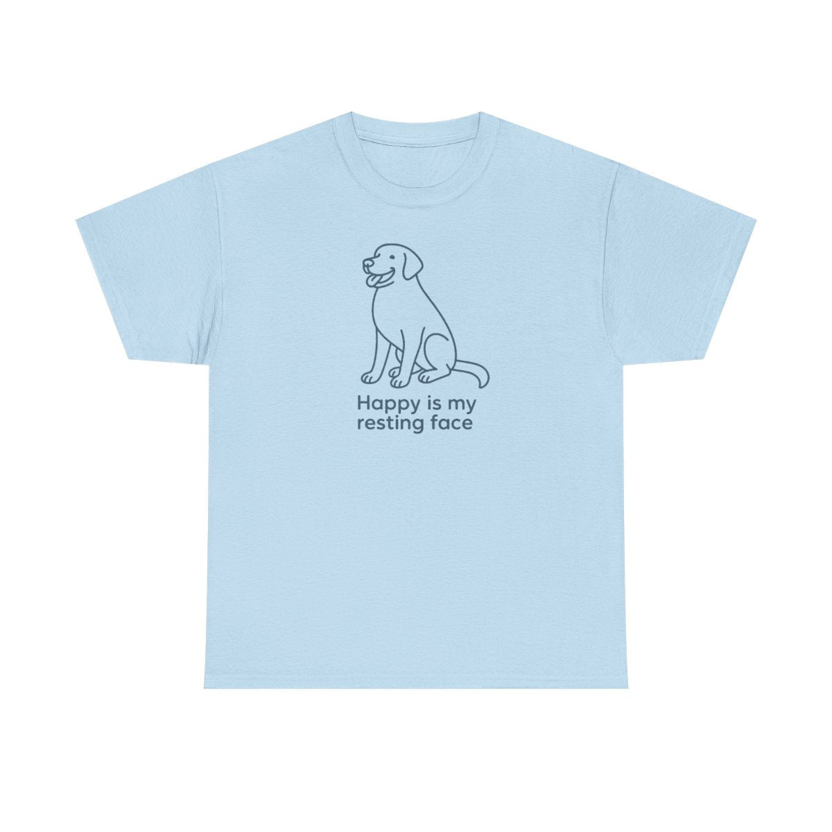 Happy Is My Resting Face - Funny Chocolate Lab T-shirt