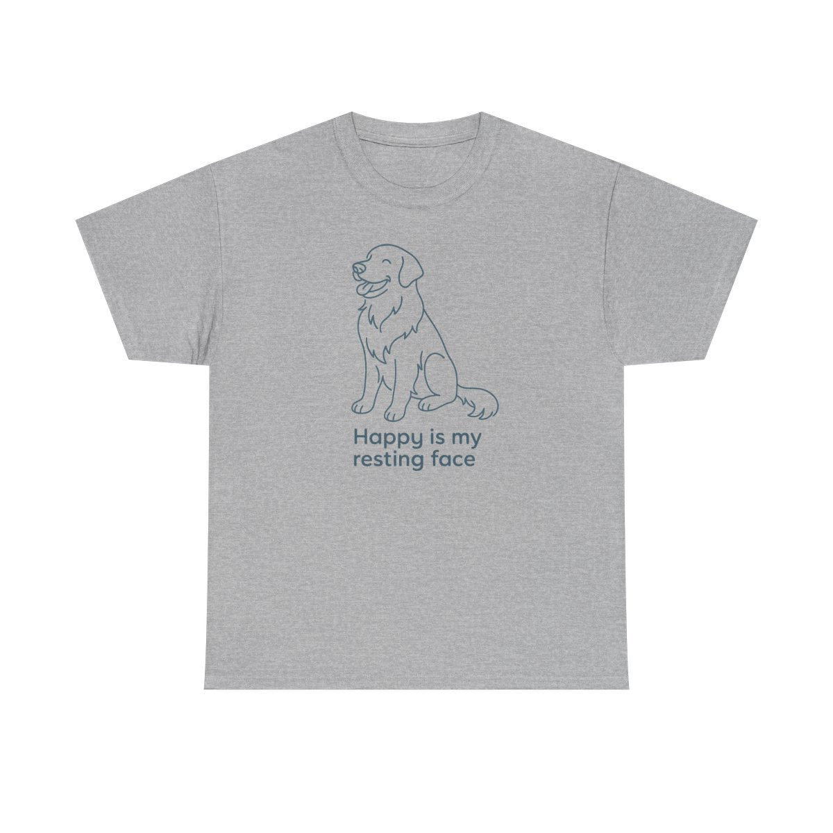 Happy Is My Resting Face - Funny Golden Retriever T-shirt