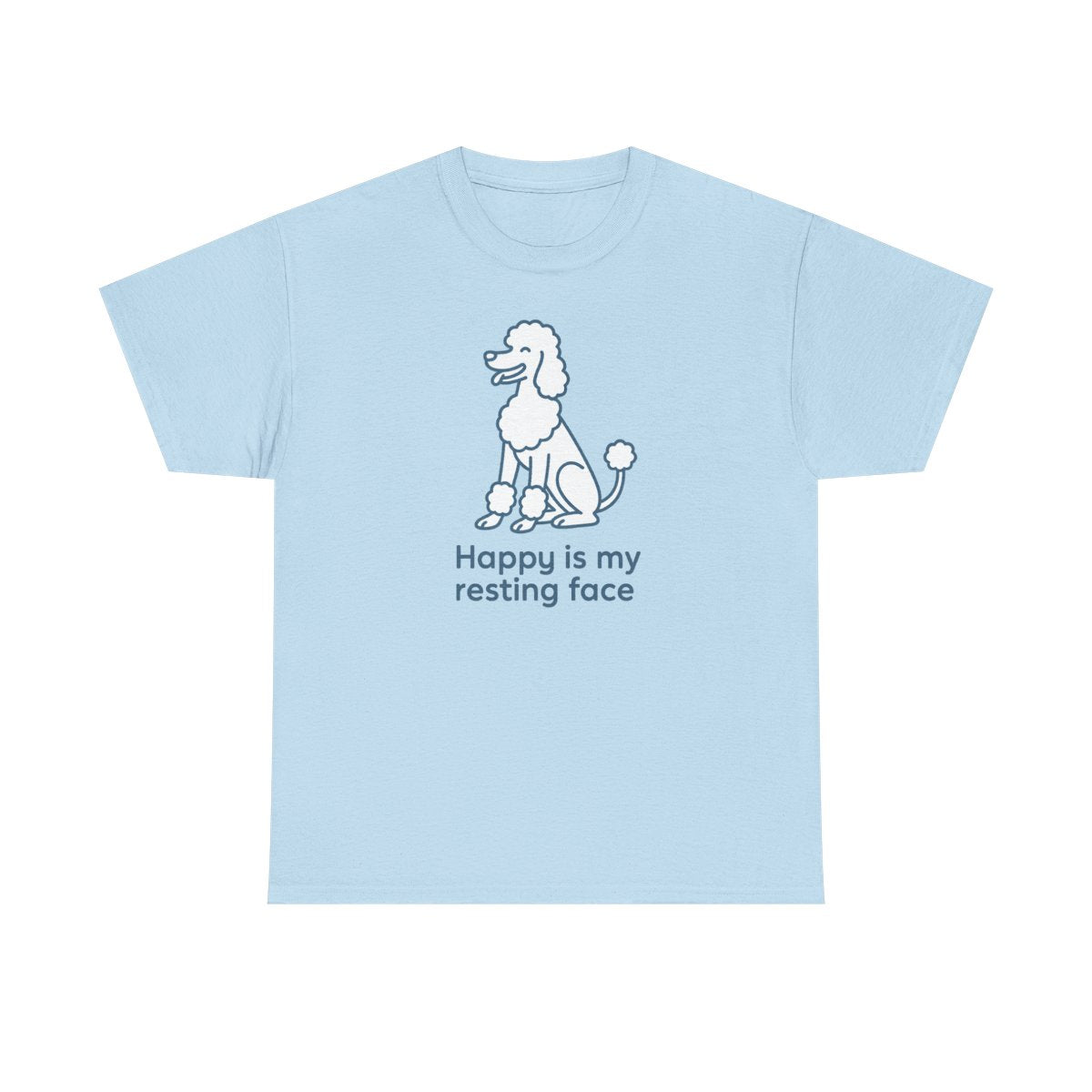 Happy Is My Resting Face - Funny Poodle t-shirt, view 5
