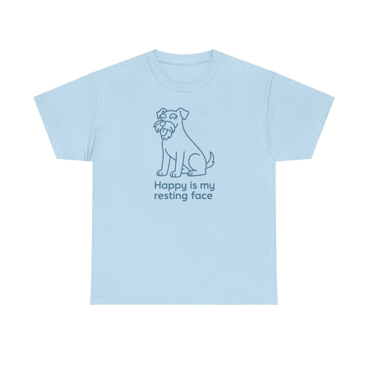 Happy Is My Resting Face - Funny Schnauzer t-shirt, view 5