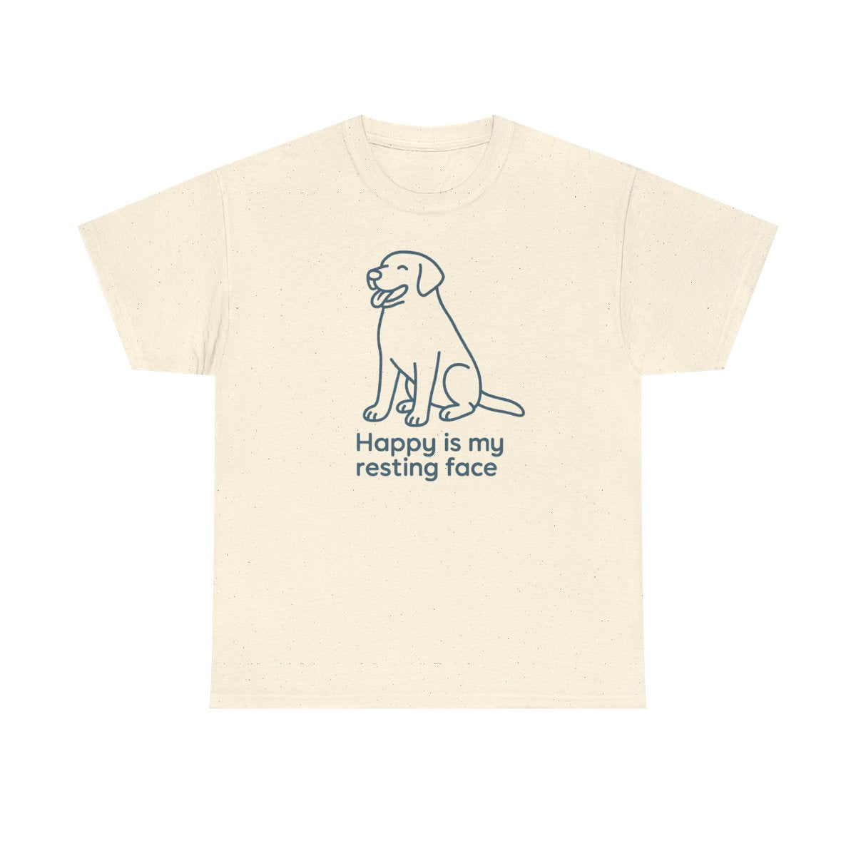Happy Is My Resting Face - Funny Yellow Lab T-shirt