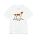 Irish Red and White Setter Engraved Plate Tee