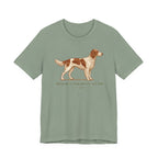 Irish Red and White Setter Engraved Plate Tee