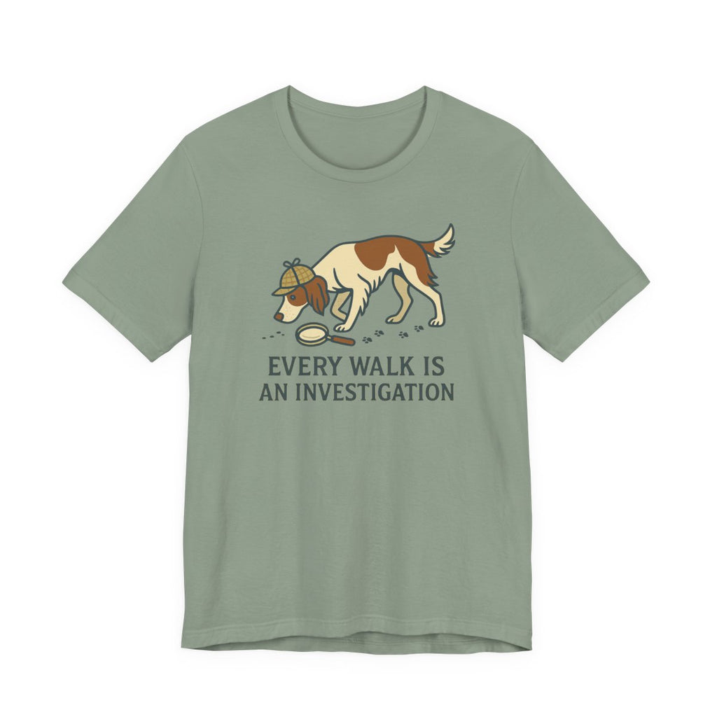 Irish Red and White Setter Every Walk Is an Investigation Tee