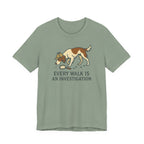 Irish Red and White Setter Every Walk Is an Investigation Tee