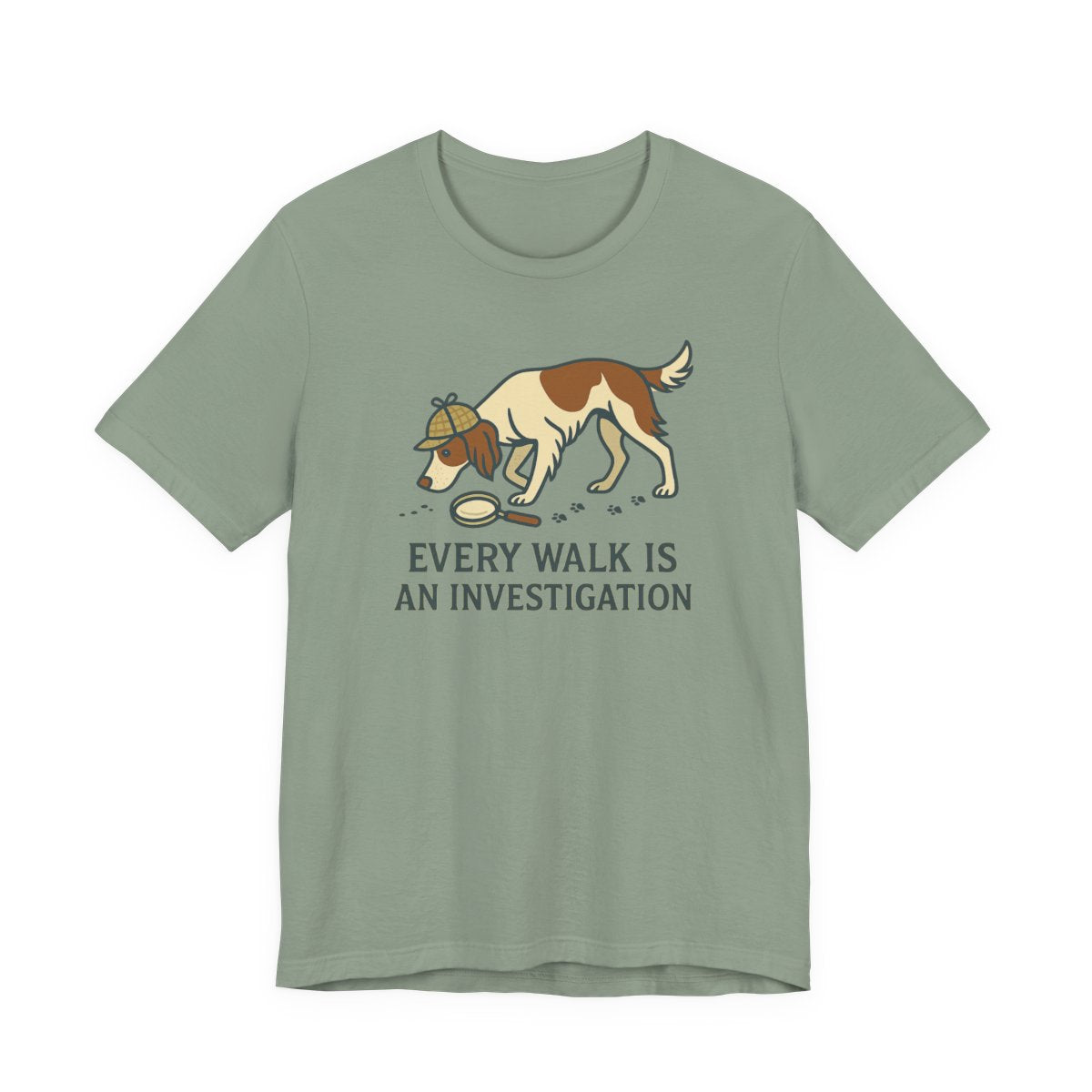 Irish Red and White Setter Every Walk Is an Investigation Tee
