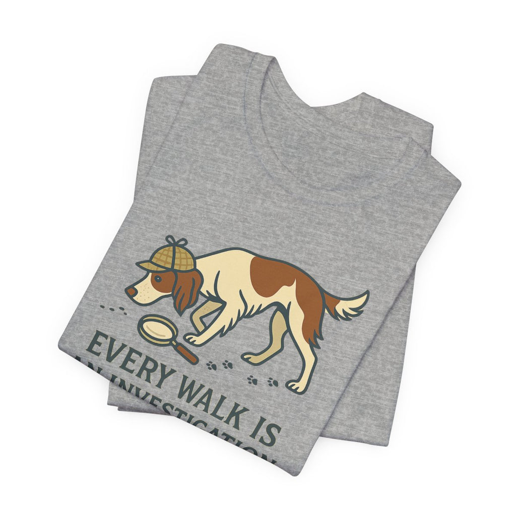 Irish Red and White Setter Every Walk Is an Investigation Tee