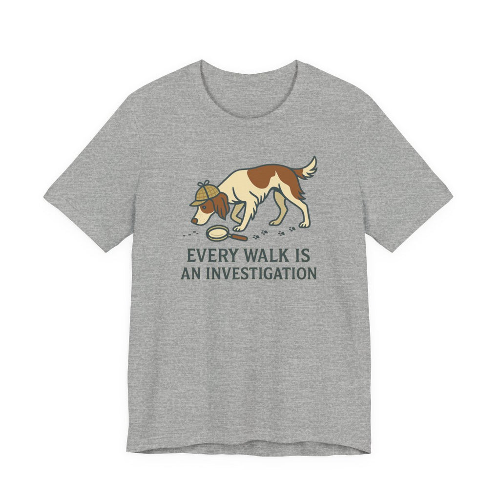 Irish Red and White Setter Every Walk Is an Investigation Tee