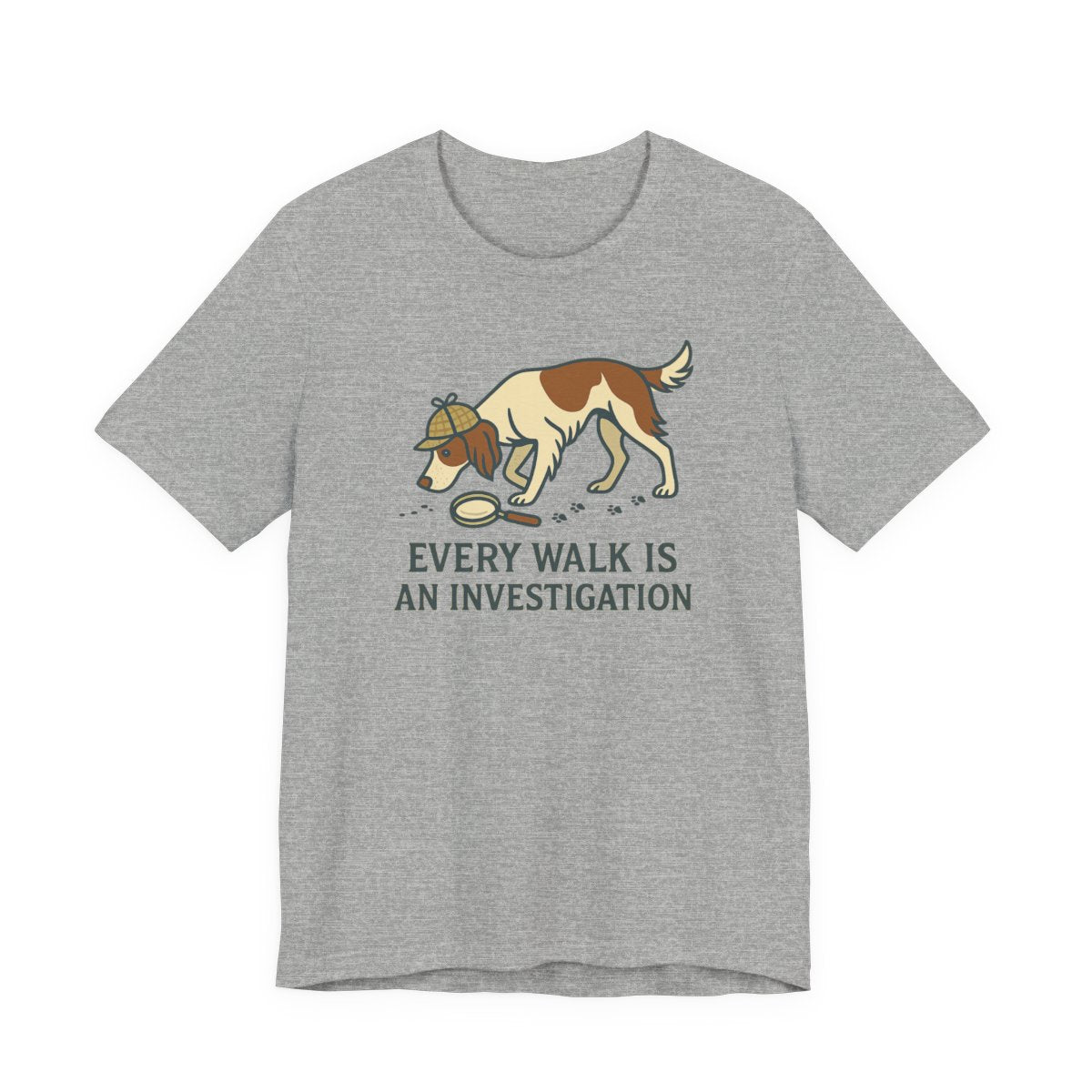 Irish Red and White Setter Every Walk Is an Investigation Tee