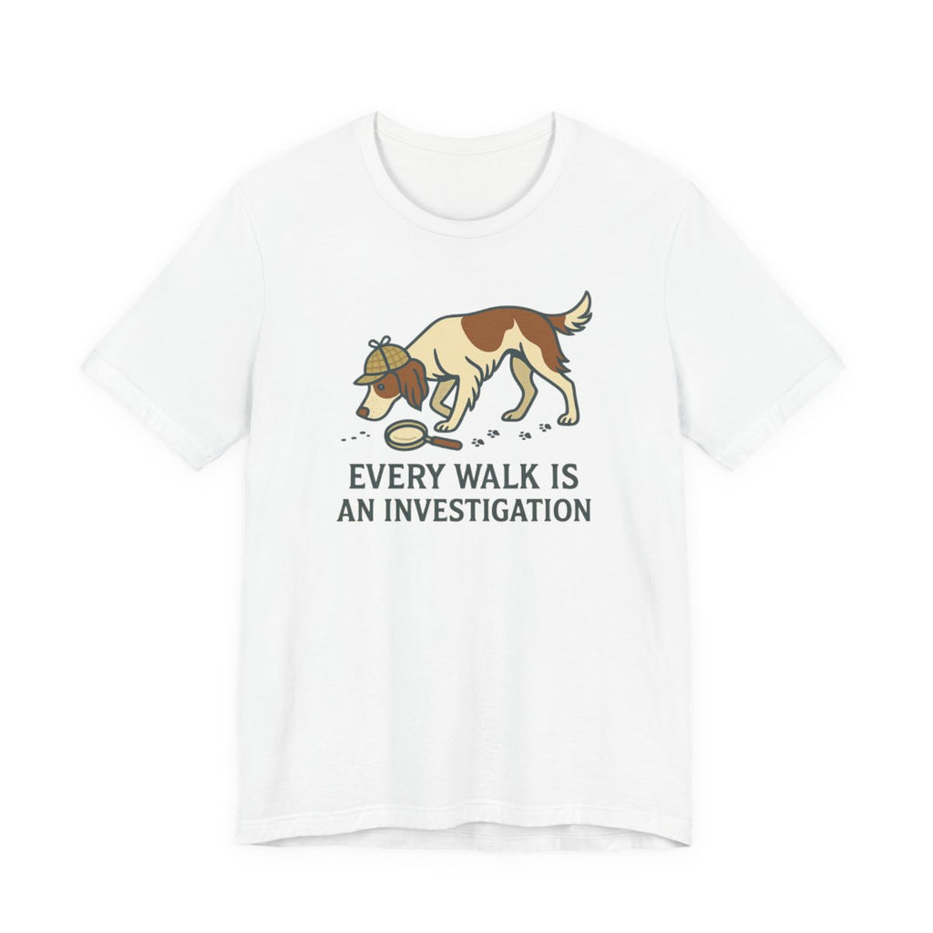 Irish Red and White Setter Every Walk Is an Investigation Tee
