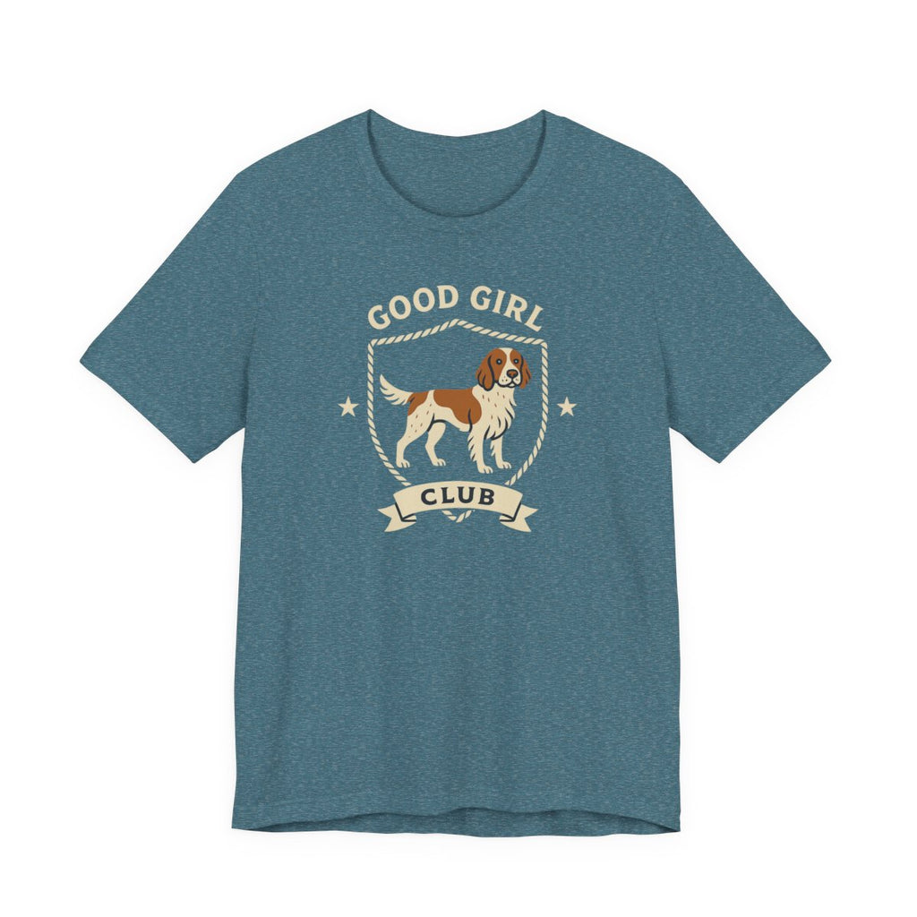 Irish Red and White Setter Good Girl Club Tee