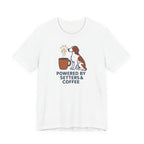 Irish Red and White Setter Powered by Setters and Coffee Tee