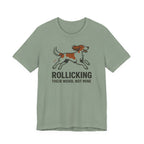 Irish Red and White Setter Rollicking Their Word Not Mine Tee
