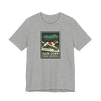 Irish Red and White Setter Slow Down Chase Squirrels Tee