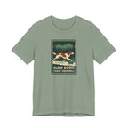 Irish Red and White Setter Slow Down Chase Squirrels Tee