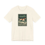 Irish Red and White Setter Slow Down Chase Squirrels Tee