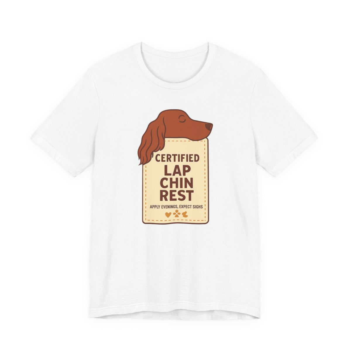 Irish Setter Certified Lap Chin Rest t-shirt, view 4