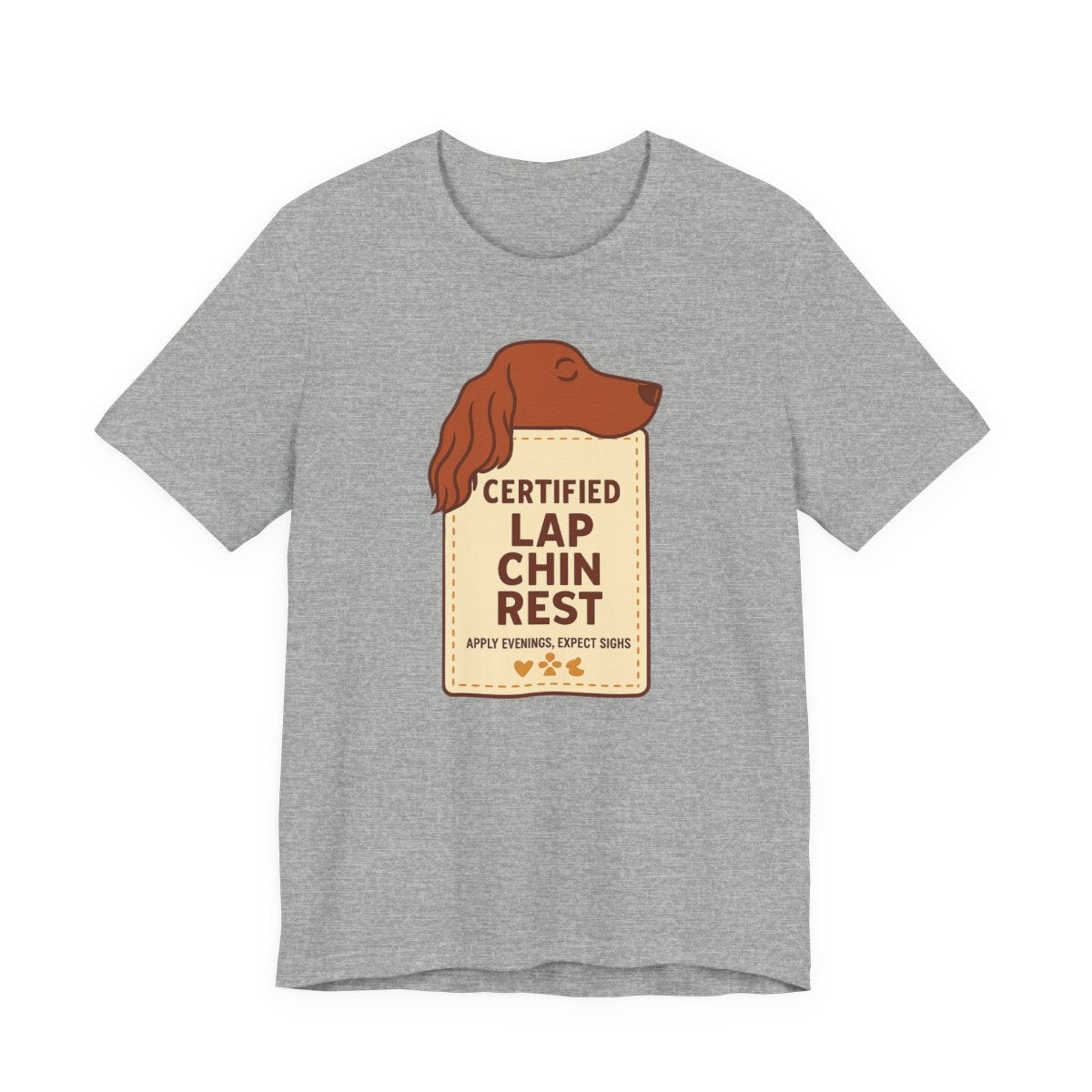 Irish Setter Certified Lap Chin Rest t-shirt, view 3