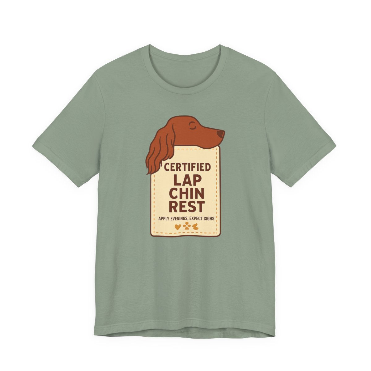 Irish Setter Certified Lap Chin Rest t-shirt, view 6