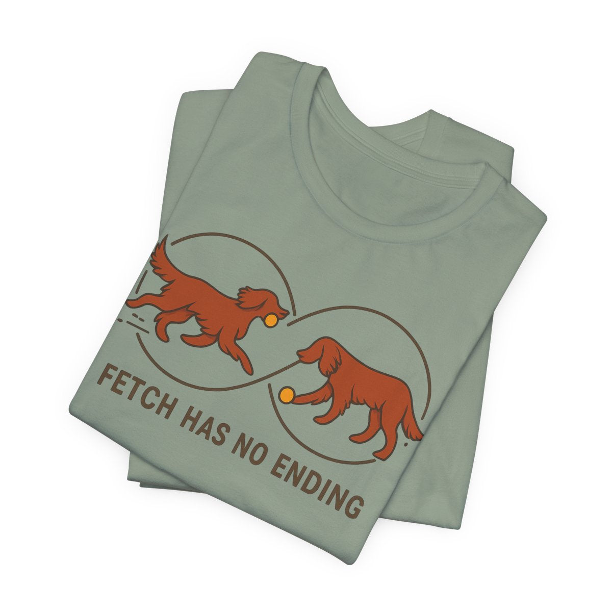 Irish Setter Fetch Has No Ending t-shirt, view 2