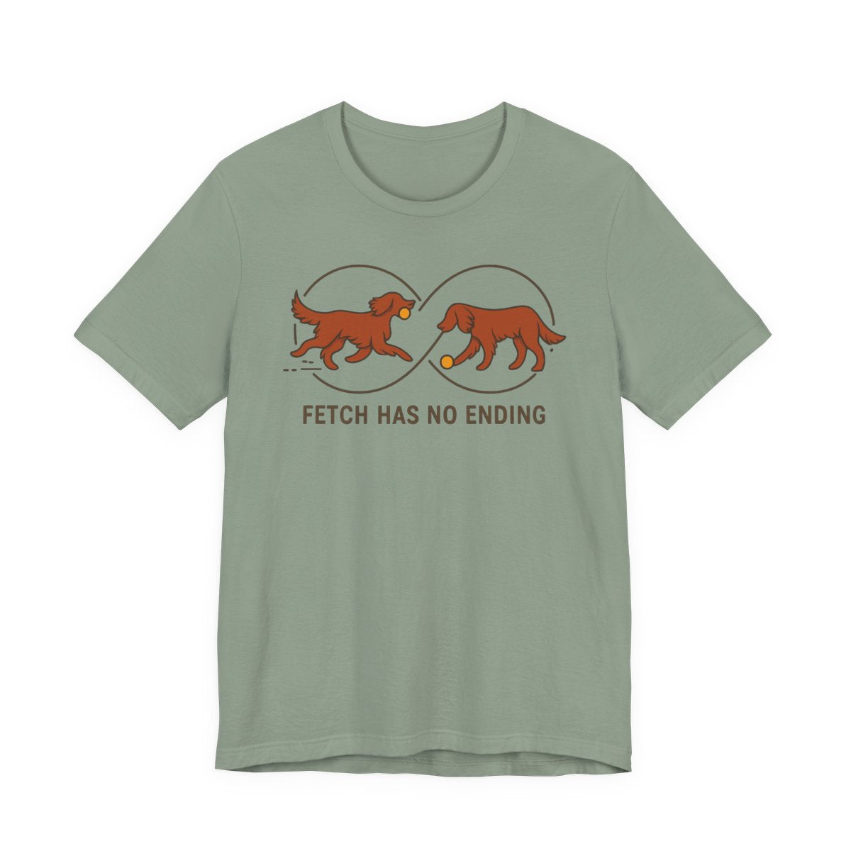 Irish Setter Fetch Has No Ending t-shirt, view 3