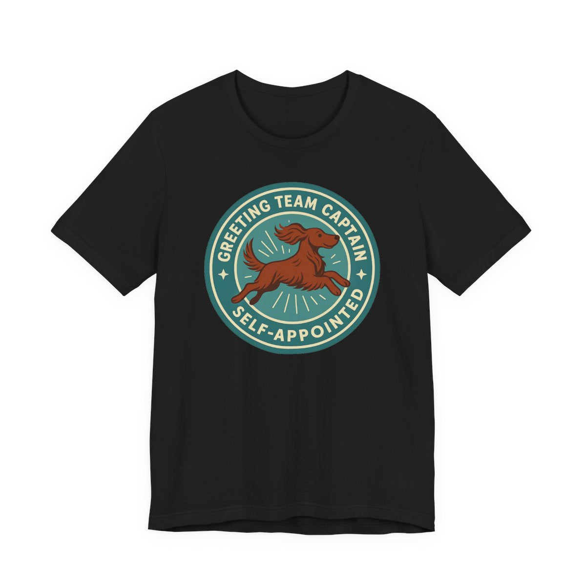 Irish Setter Greeting Team Captain t-shirt, view 4