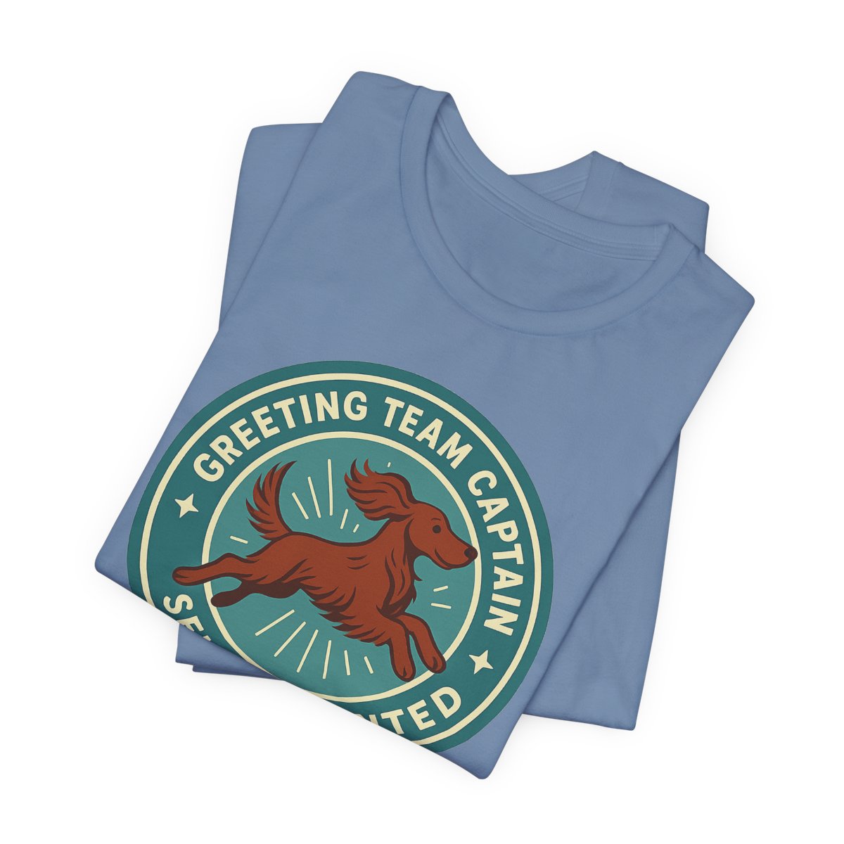 Irish Setter Greeting Team Captain t-shirt, view 2