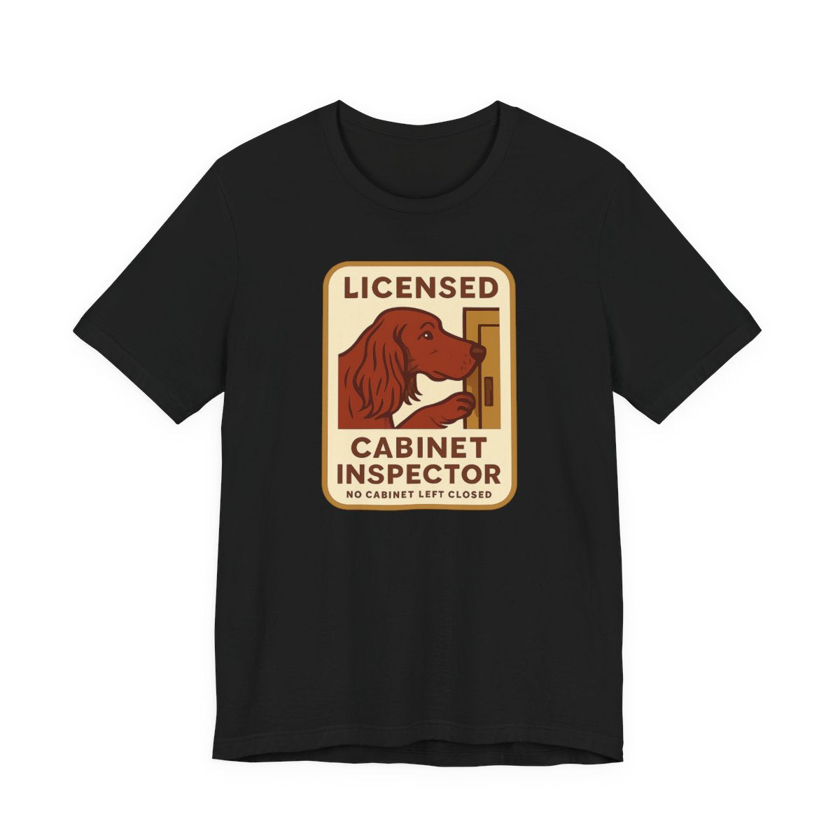 Irish Setter Licensed Cabinet Inspector t-shirt, view 4