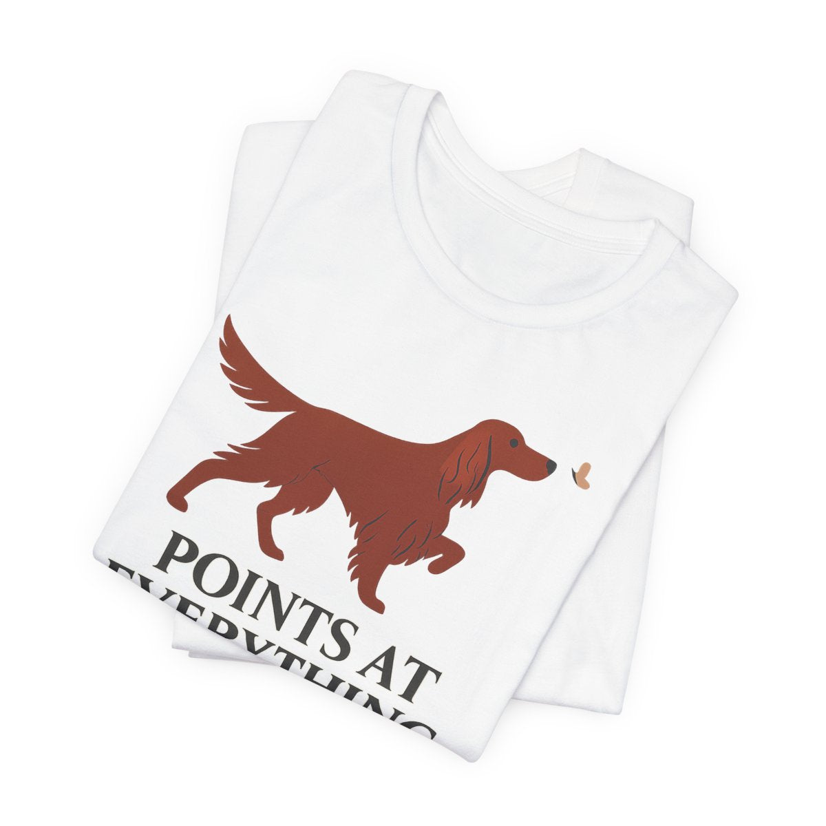 Irish Setter Points at Everything Dramatically t-shirt, view 2
