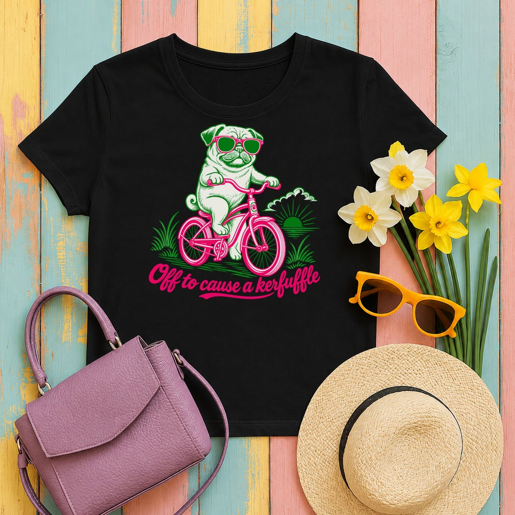 Kerfuffle Pug Ride t-shirt