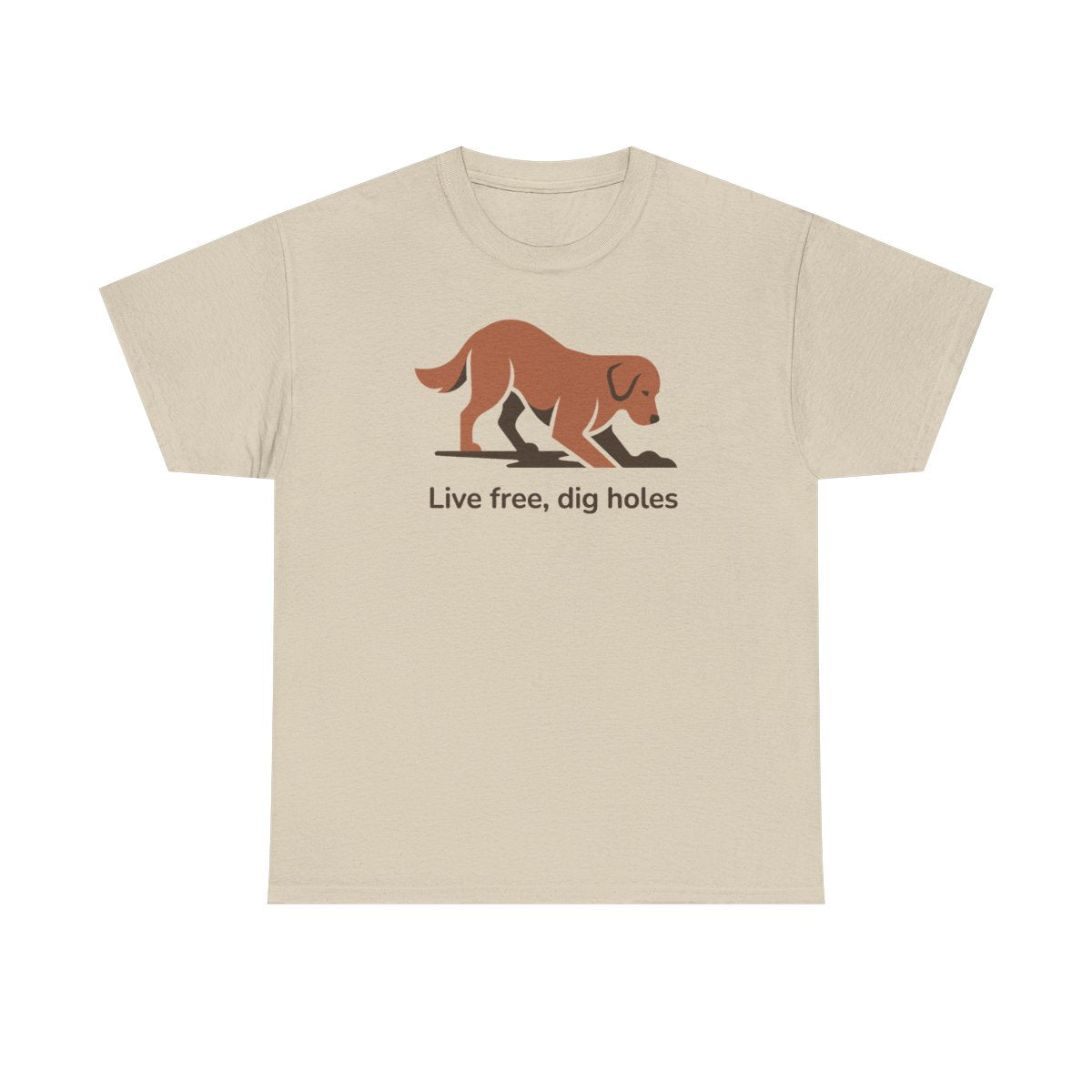Live Free Happy Golden Retriever T-Shirt