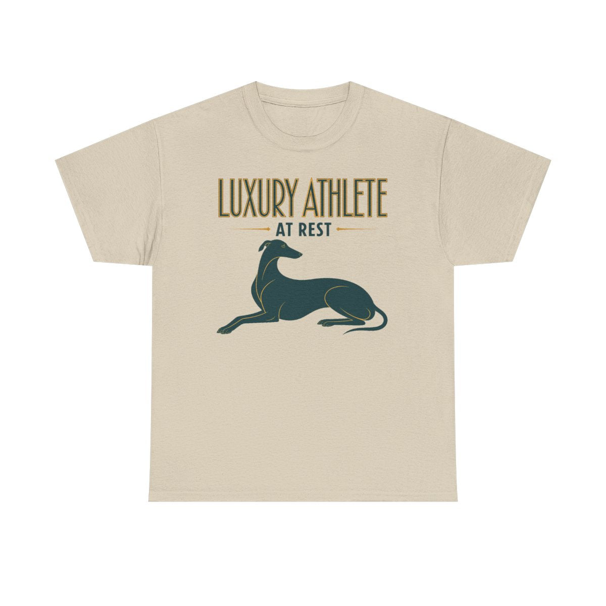 Luxury Athlete At Rest Greyhound T-Shirt