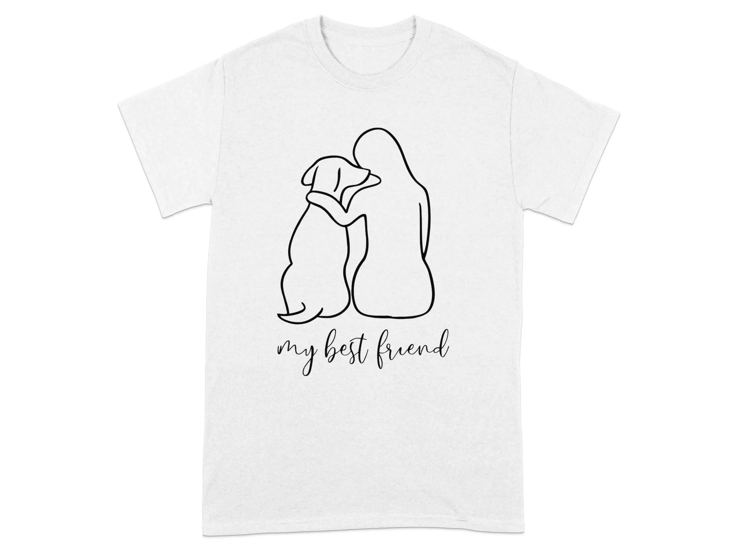my best friend dog lover T-Shirts White T-shirt
