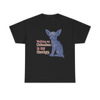 My Chihuahua Therapy Illustrated t-shirt, Black