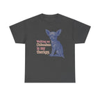 My Chihuahua Therapy Illustrated t-shirt, Dark Heather