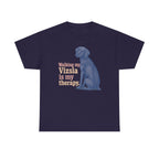 My Vizsla, My Therapy t-shirt, Blackberry