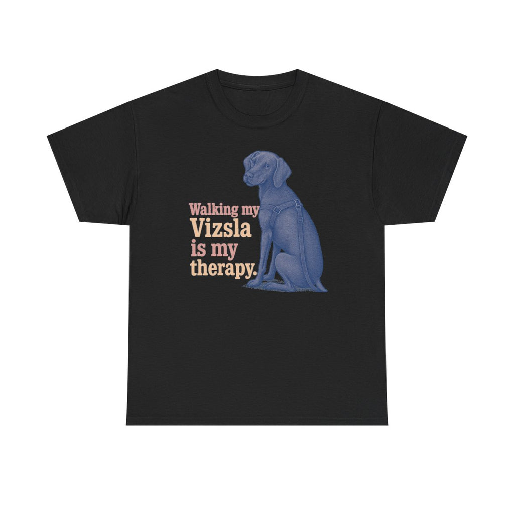 My Vizsla, My Therapy t-shirt, Black