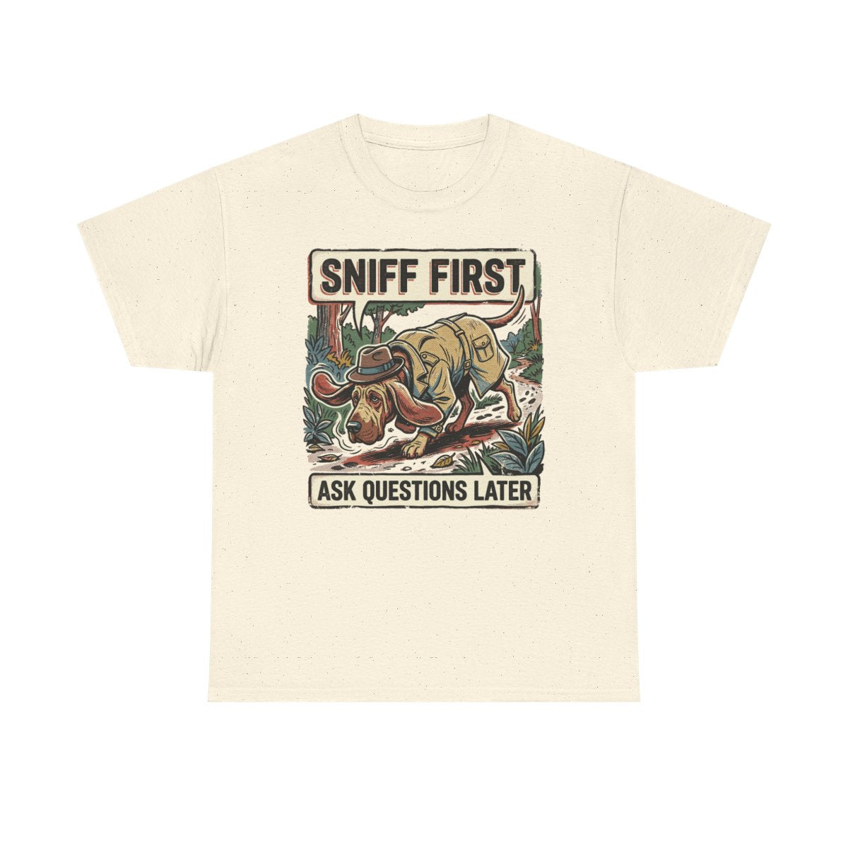 Noir Bloodhound 'Sniff First' T-Shirt