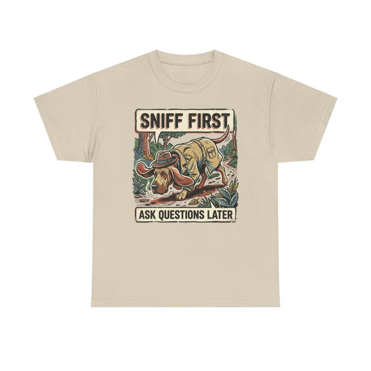 Noir Bloodhound 'Sniff First' T-Shirt