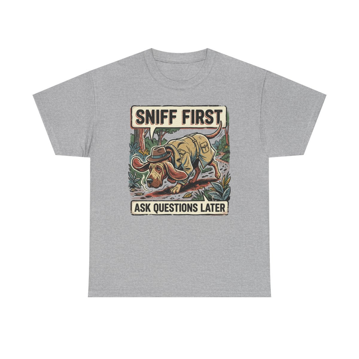 Noir Bloodhound 'Sniff First' T-Shirt