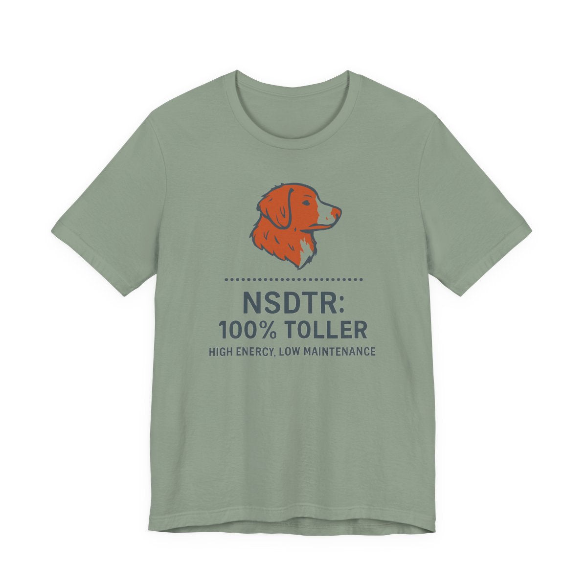 Nova Scotia Duck Tolling Retriever NSDTR Spec Label t-shirt, view 5