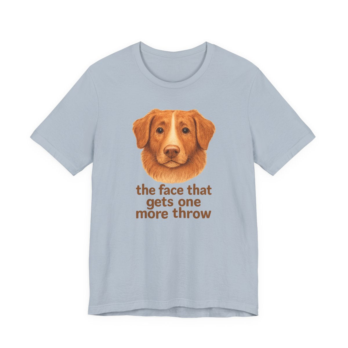 Nova Scotia Duck Tolling Retriever One More Throw Face t-shirt, view 7
