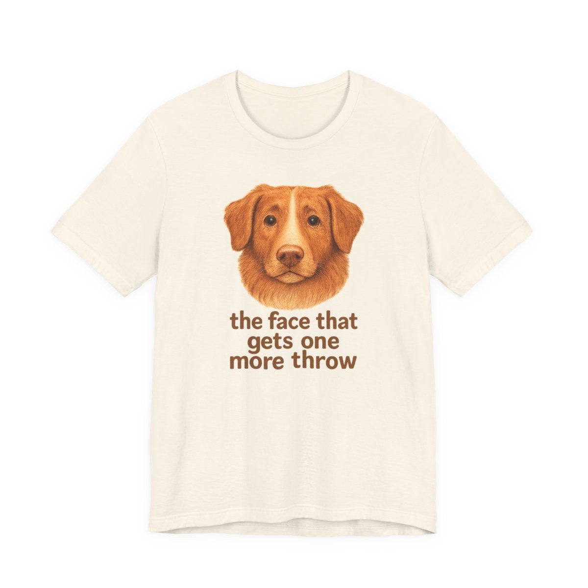 Nova Scotia Duck Tolling Retriever One More Throw Face t-shirt, view 5