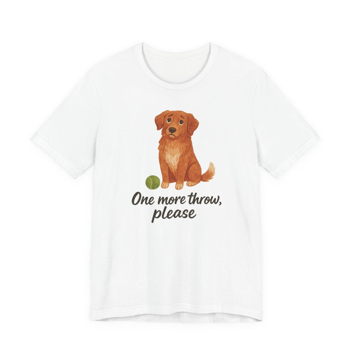 Nova Scotia Duck Tolling Retriever One More Throw Please t-shirt, view 4
