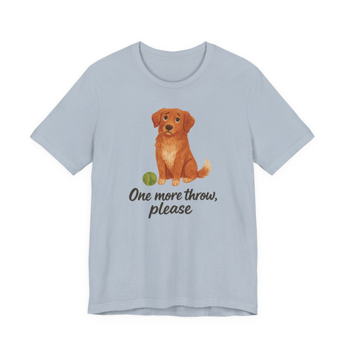 Nova Scotia Duck Tolling Retriever One More Throw Please t-shirt, view 3